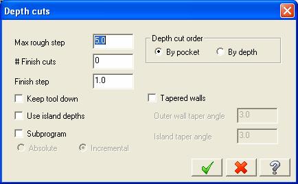 Z-depth parameters : Nhãm th«ng sè nµy th êng îc dïng Ó x c Þnh chiòu s u c¾t cña êng ch¹y dao.