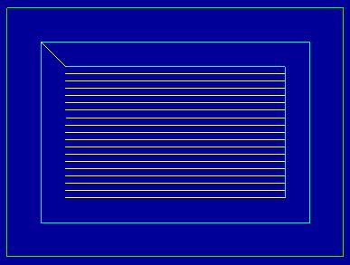 Cutting method MasterCAM cung cêp 6 ph ng ph p c¾t cho qu tr nh c¾t hép lµ: Zigzag, Constant overlap spiral, Parallel spiral, Parallel spiral/clean corners, Morph spiral, True spiral, and One way.