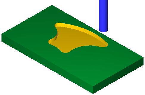 Hình 9.22 1.2.6 Gia c«ng biªn dạng ngoài ( phần cắt đứt chi tiết) : Menu Toolpaths > Contour toolpath. Xuất hiện bảng thông số kiểu chọn đường contour.