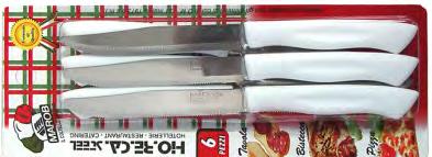 MARIETTI Knives SET 14HB06 - White 11cm - Serrated -