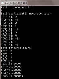 II ALGORITMUL GAUSS PENTRU REZOLVAREA SISTEMELOR LINIARE VARIANTA GAUSS-JORDAN Metod lu Guss este u d cele m cuoscute metode de rezolvre sstemelor de ecuţ lre de clcul l determţlor ş de determre