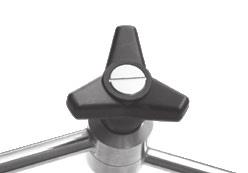 Lock the arms into the joint by flipping the cam handle,