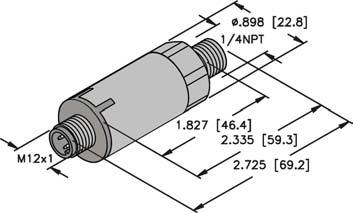 430 (AISI 303) / PBT Shock Re sis tance................... 75 G, 11 ms per IEC 68-2-27 Vi bra tion Re sis tance................. 20 G, 15 mm per IEC 68-2-6 Wet ted Parts (PT).