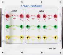 توان ظاهری 950VA ولتاژ اولیه 380 و ولتاژ ثانویه 190/190 TPT - 101 3 -Phase Transformer فریم نگهدارنده تجهیزات فریم استاندارد نگهدارنده ماژولها میباشد.