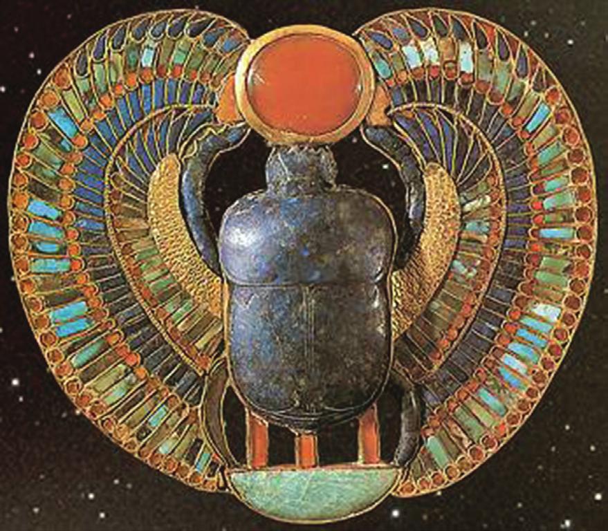 Саборност 10 (2016) [51 76] 67 Египатска верзија крилатог сунца (скроз горе) показује окрилаћену звезду са две змије (кобре) с леве и с десне стране звезде.