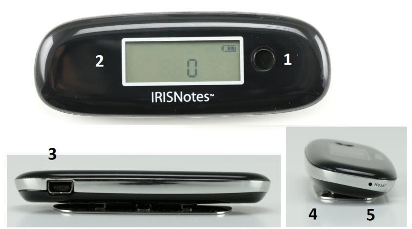 1. Introducere IRISNotes este un stilou și un dispozitiv mobil de scriere. Cu ajutorul IRISNotes, notele și desenele realizate de mână pot fi convertite în text editabil pe PC-ul dumneavoastră.