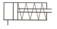 2.3.1 Κύλινδροι Απλής Ενέργειας Μέσα στους κυλίνδρους υπάρχει ένας άξονας, ο οποίος κάνει ευθύγραμμη κίνηση.