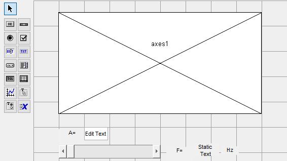 Obiectul grafic Axes Acest obiect permite afișarea graficelor și imaginilor într-un GUI. Modul de utilizare este foarte simplu.