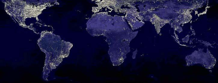 Svetlobna imisija Modri planet se sveti: iz vesolja se jasno prepozna