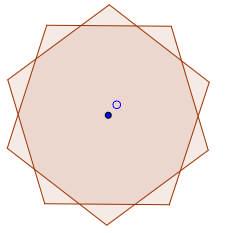 Parte matemática MATEMÁTICAS [CM.PM.001.Z] 14. No debuxo vense 2 pentágonos regulares que teñen o centro no punto O. Indique a amplitude do xiro que transforma un pentágono noutro pentágono.