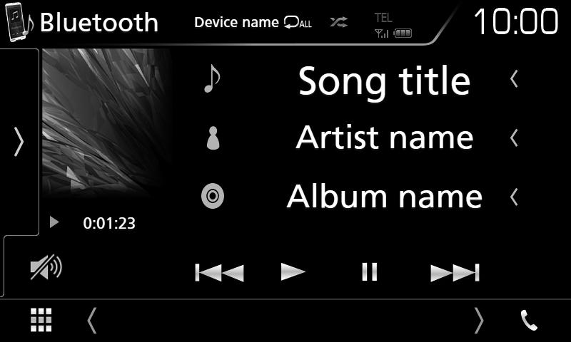 Για να μεταβείτε στην πηγή Bluetooth, αγγίξτε το εικονίδιο [Bluetooth] στην οθόνη επιλογής πηγής. (Σελ.