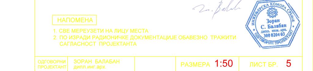 ПРИЗЕМЉЕ - I СПРАТ - II СПРАТ ПОТКРОВЉЕ 3 - УКУПНО 3 НАПОМЕНА 1. СВЕ МЕРЕУЗЕТИ НА ЛИЦУ МЕСТА 2.