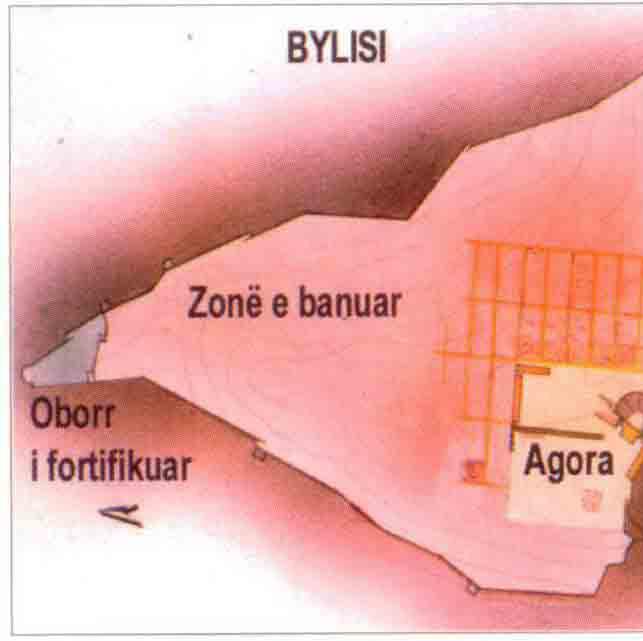 Fig. 12 planimetria e Bylisit Me nisjen e luftërave iliro-romake për 90 vjet territori i bylinëve ishte kthyer në një shesh lufte. Në vitin 198 p.kr. bylinët fitojnë autonomin.