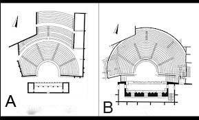 Fig. 28 skica të teatrit A: panimetria e teatrit në