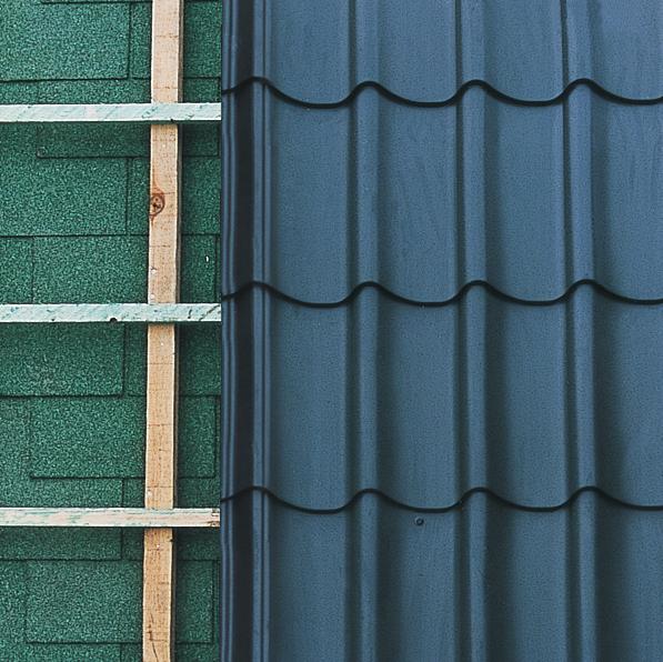 finisării sunt disponibile pentru livrare Din motive practice şi estetice, panourile imitaţie ţiglă sunt extrem de potrivite pentru un nou acoperiş.