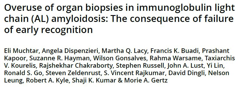 N=612 patients with systemic AL amyloidosis Median number of tissue samples was 3. 95% of BM biopsies were stained for CR, while 79% of patients had fat aspiration CR-stained.