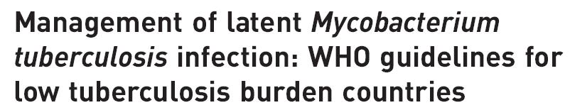 high TB burden, homeless people and people who use illicit drugs.