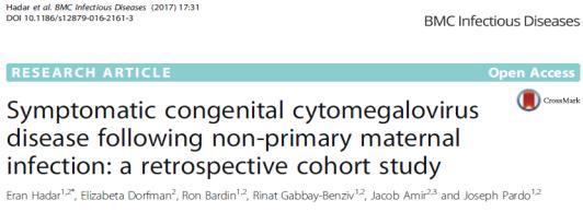 Συγγενής λοίμωξη CMV (ccmv) Εβδομάδες!