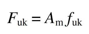 Контрола граничне носивости каблова - ULS F uk каректеристична вредност прекидне чврстоће кабла (breaking strength); А m метални део попречног пресека кабла, f uk чврстоћа при затезању челичне жице,