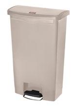 Διαστάσεις κάδου 60L (ΠxBxY): 58,88x27,94x63,5cm Διαστάσεις κάδου 87L (ΠxBxY): 55,86x27,9x76,2cm Συνδυάζεται με σάκο διάστασης 80x100cm (60L), 80x110cm (87L) 4 τεμ/κιβ Κάδος 60L Γκρι