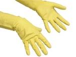 7,5-8 700402 Mέγεθος 8,5-9 700403 Mέγεθος 9,5-10 700404 Vileda Safegrip Γάντια Πολλαπλών Χρήσεων Latex Κίτρινα χωρίς πούδρα Ανατομικά Επεξεργασία με κερί για βελτιωμένο κράτημα Εσωτερική βαμβακερή
