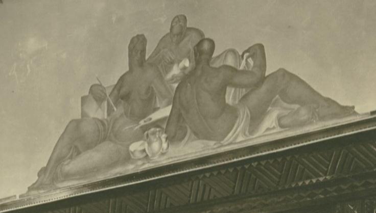 Сл. 85 86. Павиљон КСХС у Паризу 1925. године, главни и споредни улаз, детаљи Извор: Архива Музеја за умјетност и обрт, Загреб, инв. бр.
