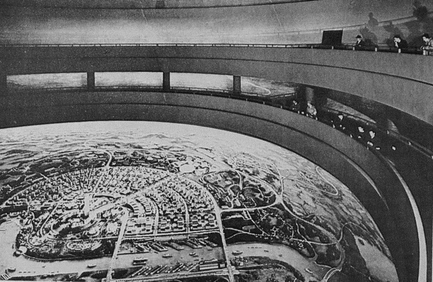 Сл. 214. Democracity Извор: http://www.classicrotaryphones.com Сл. 215. Трилон и Перисфера Извор: www.pinterest.
