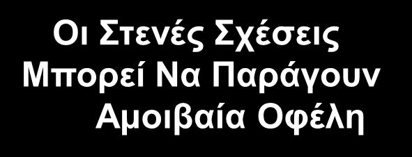 Σχέσεις Αγοραστών-Πωλητών Οι Στενές Σχέσεις Μπορεί Να Παράγουν Αμοιβαία Οφέλη Οι