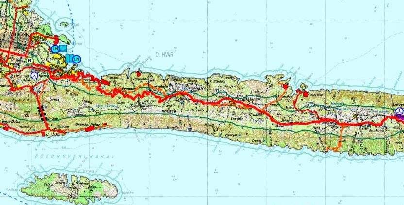 2. građevine za korištenje voda vodoopskrbni sustav Omiš Brač Hvar Vis - Šolta. Na području obuhvata nalaze se građevine od važnosti za Splitsko - dalmatinsku Županiju to: 1.