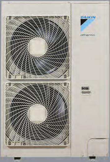 Visoko temperaturna razlika Daikin Altherma ZUNANJA ENOTA Visoko temperaturni sistem Daikin Altherma uporablja 100% termo-dinamično energijo za dviganje temperature vode do 80 C brez uporabe