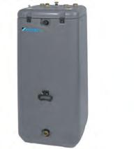 Higienični rezervoar za gospodinjsko vročo vodo EKHWP300A EKHWP500A Rezervoar oblikovan za priključitev na toplotne sončne celice Na voljo s prostornino 300 in 500 litrov Velik rezervoar za