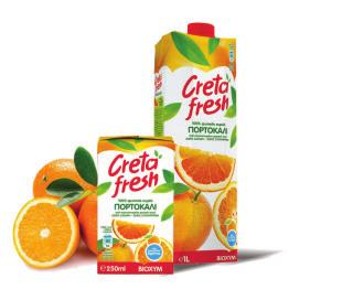100% natural juice made from the high quality oranges of Crete with the authentic taste and aroma.