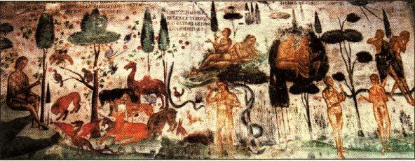 Basil understands that God worked on those within time in seasons, making them the subject of development and growth. Fig. 1. Creation of the Animal Kingdom, Painted in St.