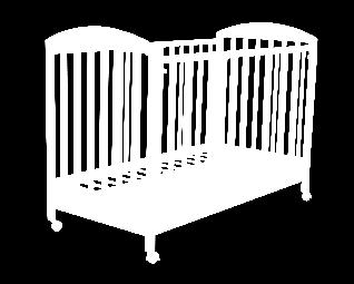 Στρώµα 130 x 60 (δεν συµπεριλαµβάνεται) Baby cot with