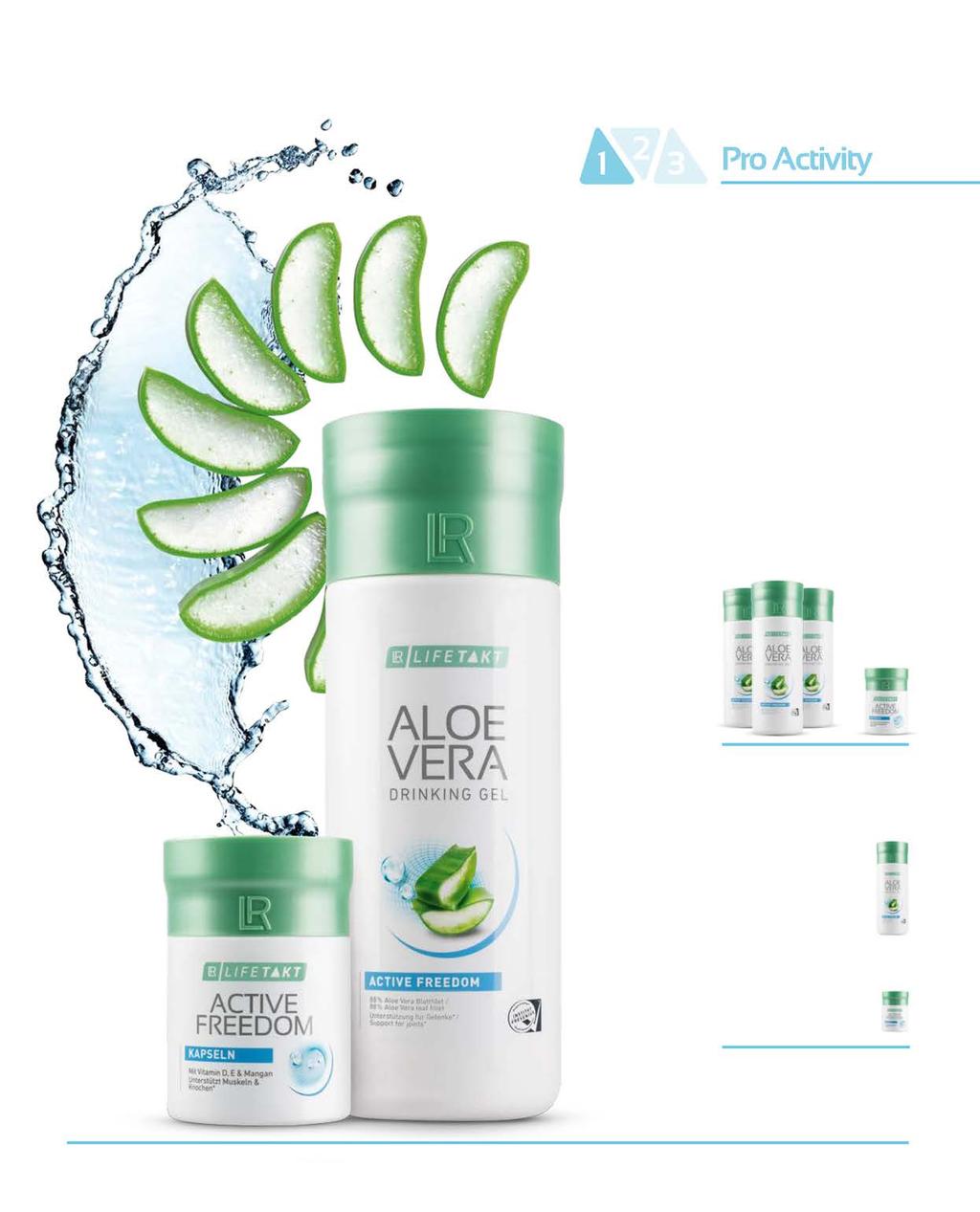 LR LIFETAKT ΛΥΣΕΙΣ 45 ΒΑΣΙΚΗ ΛΥΣΗ Pro Activity ΜΗΝΙΑΙΟ ΣΕΤ Drinking Gel Active Freedom 3 x 1000 ml Περισσότερες πληροφορίες στη σελίδα 49 και Active Freedom