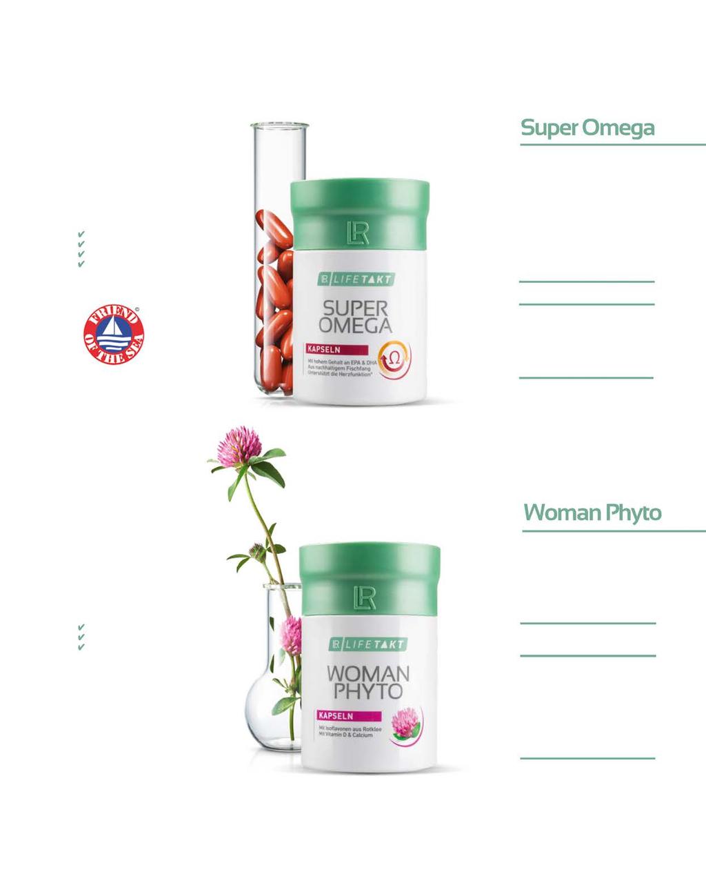 LR LIFETAKT ΠΡΟΪΟΝΤΑ 57 Επιλεγμένα συστατικά: 1260 mg ω-3 λιπαρά οξέα 630 mg EPA 420 mg DHA 117 mg β-γλυκάνη Τα ω-3 λιπαρά οξέα EPA (εικοσαπενταενοϊκό οξύ) και DHA (εικοσιδυαεξαενοϊκό οξύ) είναι