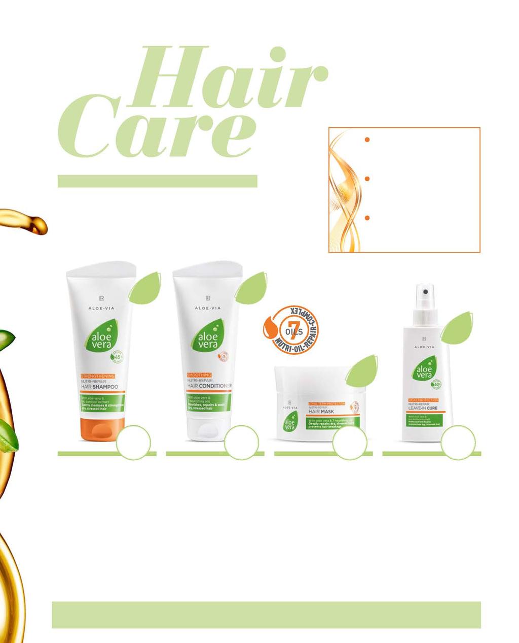 LR ALOE VIA ΠΕΡΙΠΟΙΗΣΗ ΜΑΛΛΙΩΝ 87 20648 200 ml Ελλάδα: 11,99 ( 6,00 ανά 100 ml) Κύπρος: 11,59 ( 5,80 ανά 100 ml) Περιποίηση Μαλλιών Πείτε αντίο στα ταλαιπωρημένα μαλλιά!
