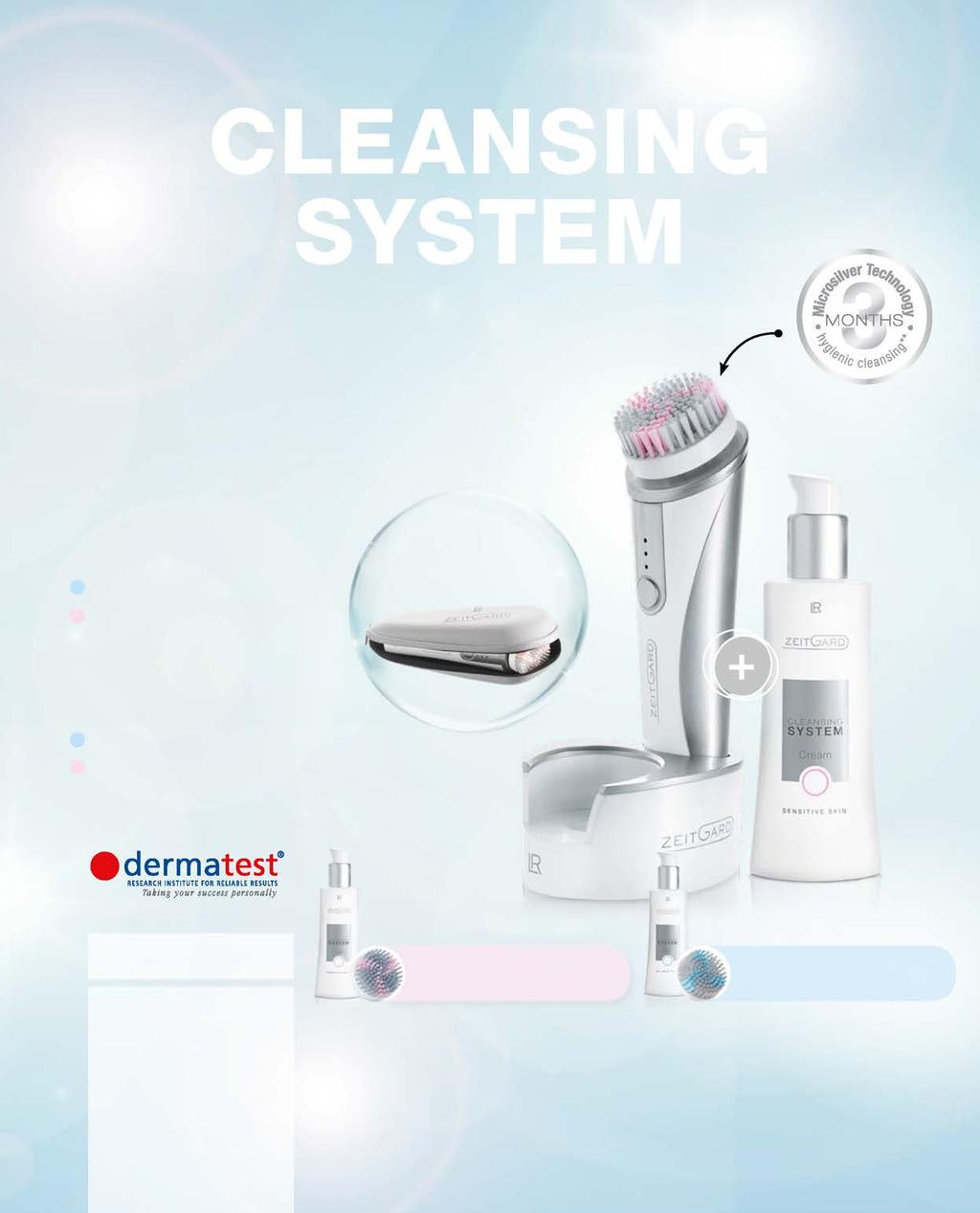 LR ZEITGARD CLEANSING-SYSTEM 97 ZEITGARD 1 Ηλεκτρικό βουρτσάκι με λειτουργία ταλάντωσης Βαθύς και ταυτόχρονα απαλός καθαρισμός Έως 10 φορές πιο αποτελεσματικό σε σχέση με τις παραδοσιακές μεθόδους