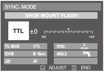 Ρυθμίστε το φλας σας που είναι τοποθετημένο πάνω στη μηχανή στη λειτουργία συγχρονισμού υψηλής ταχύτητας: Μέσω της επιλογής Flash Setting > Flash Light Function Setting από το μενού της μηχανής