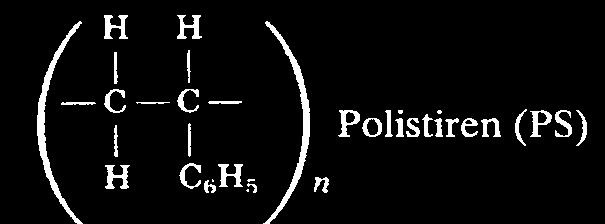 Osnovne strukture polimernih molekula: a) molekul etilena, b)