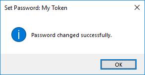 2. Ξεκλείδωμα Token Password με χρήση του Administrator Password Σε περίπτωση που ο χρήστης ξεχάσει το Token Password ή το κλειδώσει μετά από επιλαμβανόμενη λανθασμένη εισαγωγή, παρέχεται η