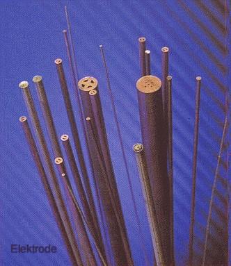 Elektroda orodje Material elektrod je lahko načeloma poljuben, potrebno je le, da je dober prevodnik električnega toka.