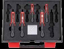 konektoru, 2,8-5,8 mm 0713 558 312 Alat za izvlačenje priključaka sa dodatni osloncem za osiguranje u konektoru, ( 1555-2) 0713 558 620 Set alata za izvlač. priključaka TRUCK-ABS br. art.