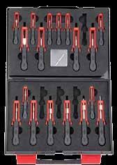 Set alata za izvlač. priključaka CAR-UNI br. art. 0964 713 600 16 kom. naziv br.art. Alat za izvlačenje okruglih elektro kontakata,1.5mm 0713 558 130 Alat za izvlačenje kablovskih stopica, 2.