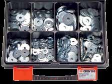 DIN program ORSY set ravnih podloški, DIN 125, Č. poc., dimenzije: 3.2-21 mm br. art. 0964 407 1.425 kom.