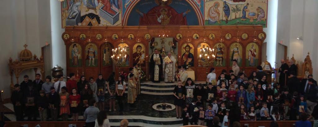 The Sunday School children joined in the procession of the Holy Icons following the Divine Liturgy on Sunday, March 1st HOLY FRIDAY YOUTH RETREAT The Annunciation invites all the children of our