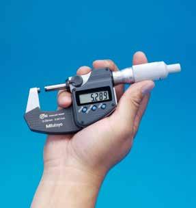 MICROMETRU ABSOLUT DIGIMATIC CU ACURATEȚE RIDICATĂ Asigurând rezoluția de 0,1 μm, acest micrometru este ideal pentru clienții care au nevoie de măsurări foarte precise, ce pot fi efectuate cu un