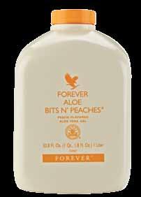 115 Forever Aloe Bits N Peaches Γιατί να περιμένετε το καλοκαιράκι για να απολαύσετε τη γεύση ενός δροσερού ροδάκινου όταν μπορείτε να το