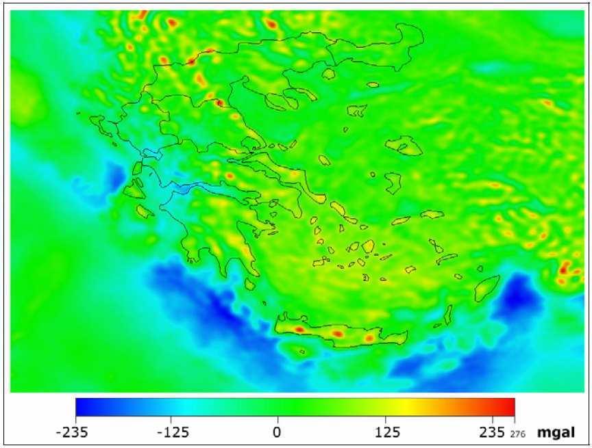 γεωειδούς Από το µοντέλο EGM96 στον ελλαδικό