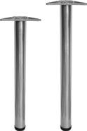 Πόδια τραπεζιού Φ80 710mm Satin nickel 408-127G4*SN 408-128G4*SN